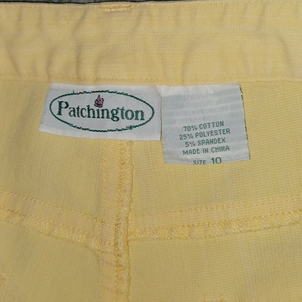 PATCHINGTON SIZE 10 Yellow Embroidered Flare Pants - Picture 2 of 12
